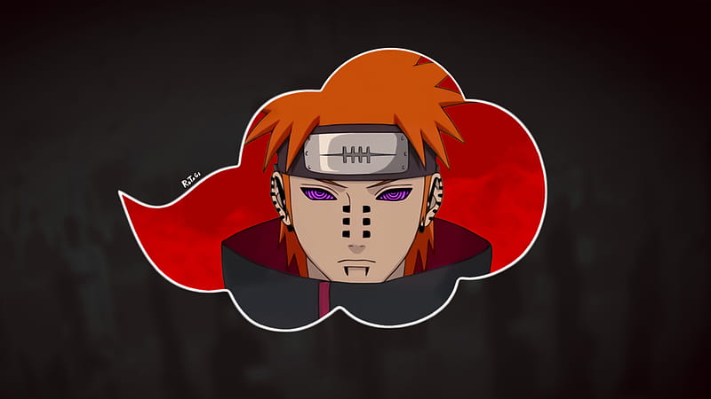 Naruto, Akatsuki (Naruto), Boy, Pain (Naruto), Rinnegan (Naruto), HD wallpaper