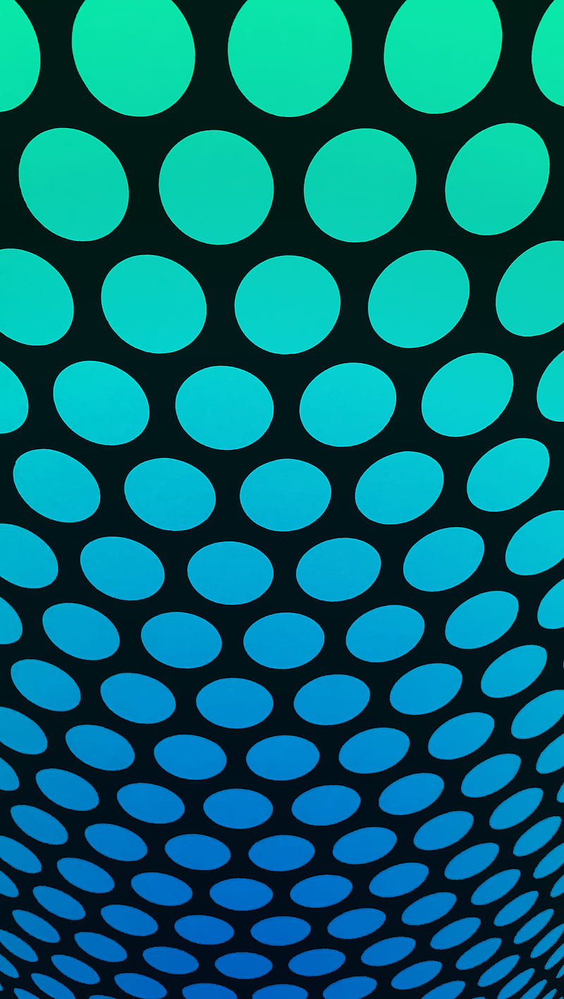 3D Dots, blue, clean, gradient, green, pattern, perspective, HD phone wallpaper