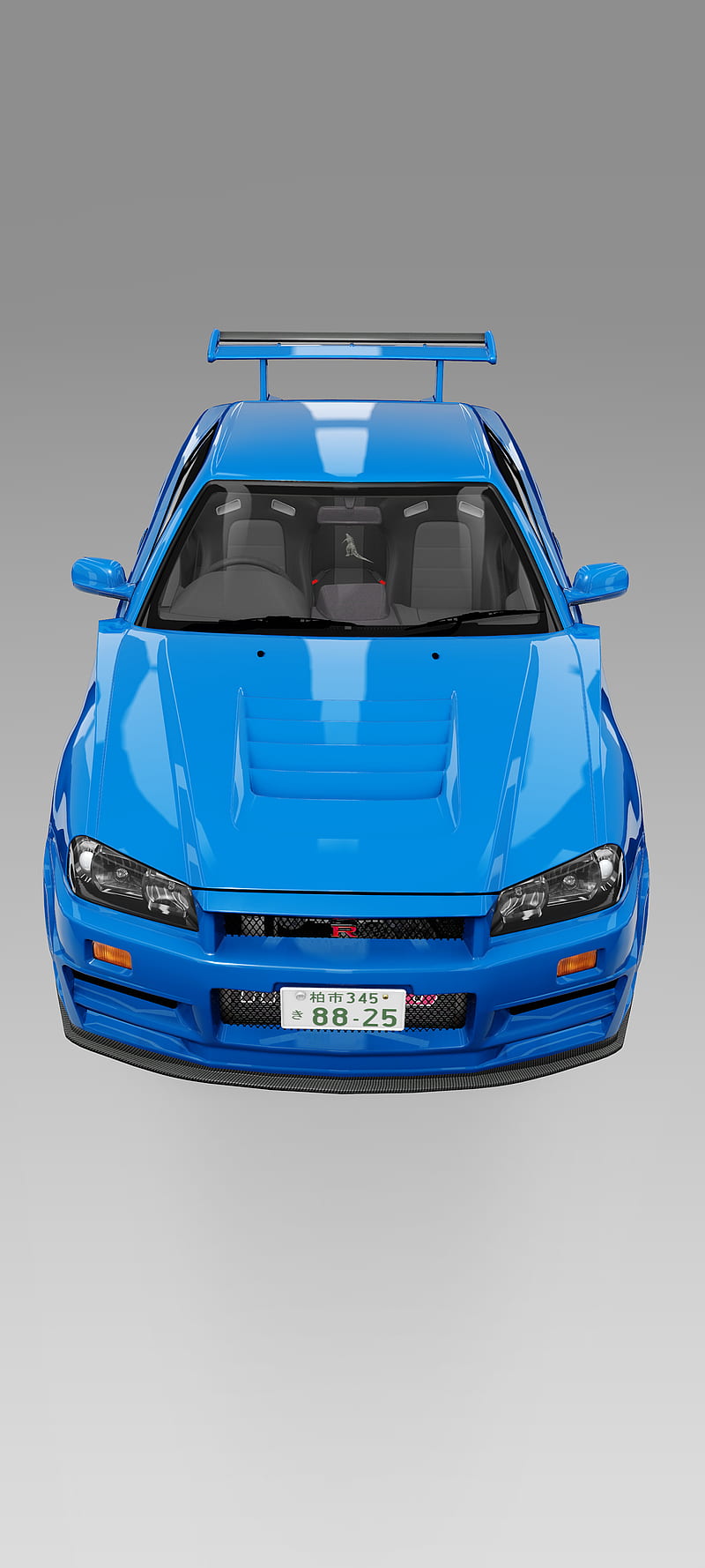 Nissan, GT-R, skyline, phone, numbers, car, vehicle, blue cars, HD phone wallpaper