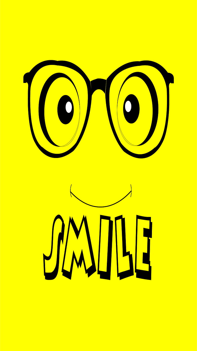 Smiling Spectacle , minion, love, smile, sponge, happy, art, drawing, HD phone wallpaper