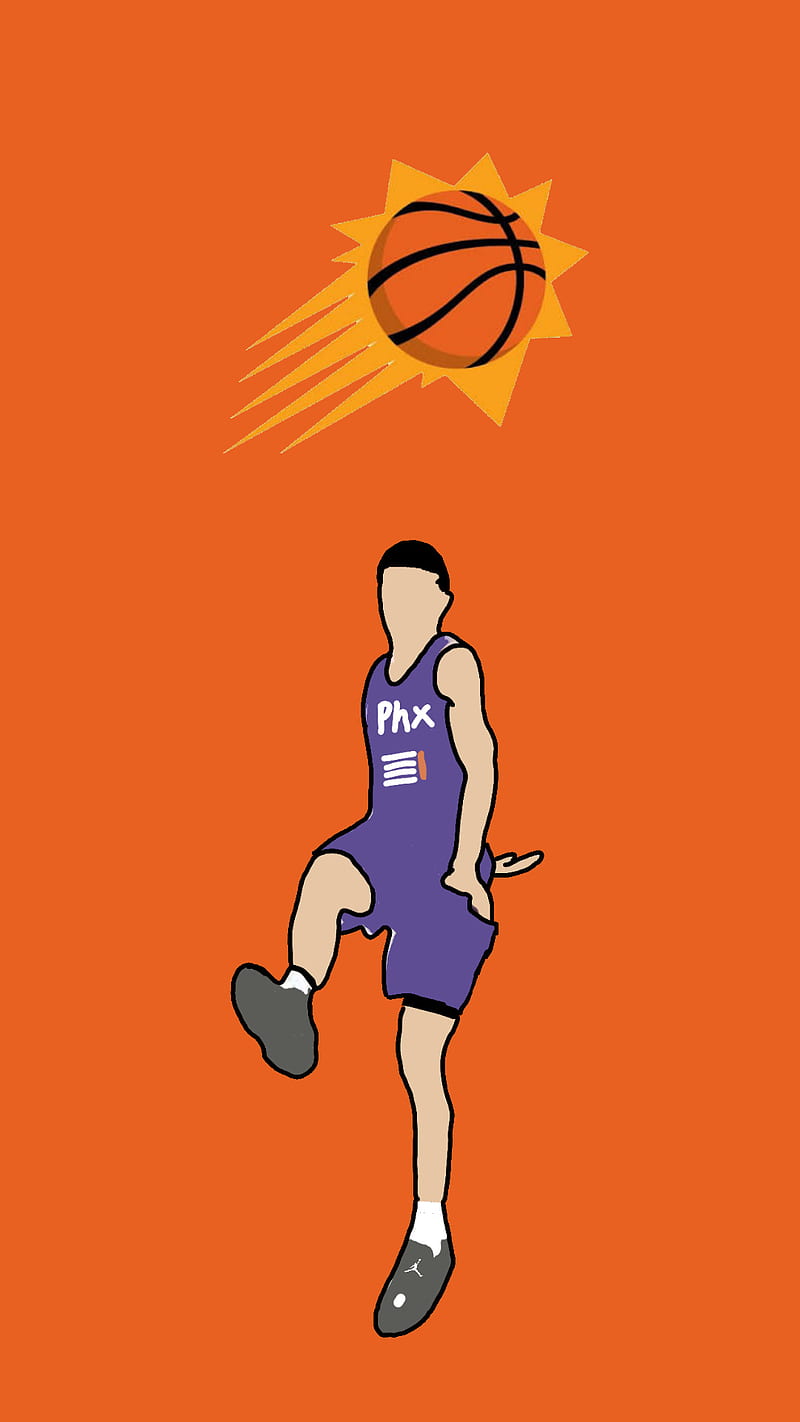 Phoenix Suns, booker, devin booker, phoneix, HD phone wallpaper