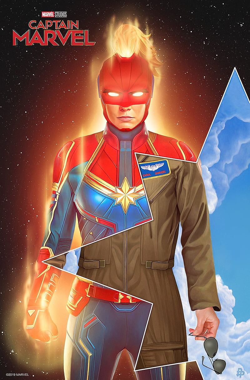 Captain Marvel, avengers, avengers endgame, brie larson, HD phone wallpaper