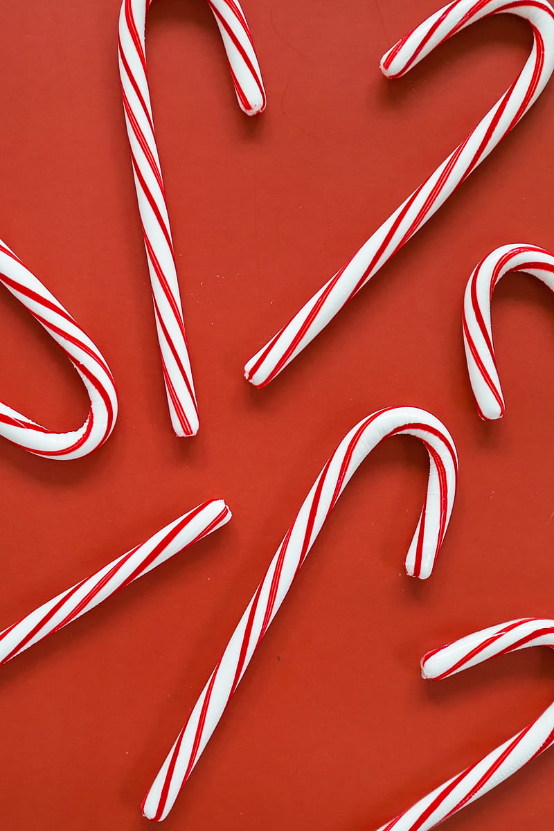 candy canes, candy, new year, christmas, HD phone wallpaper