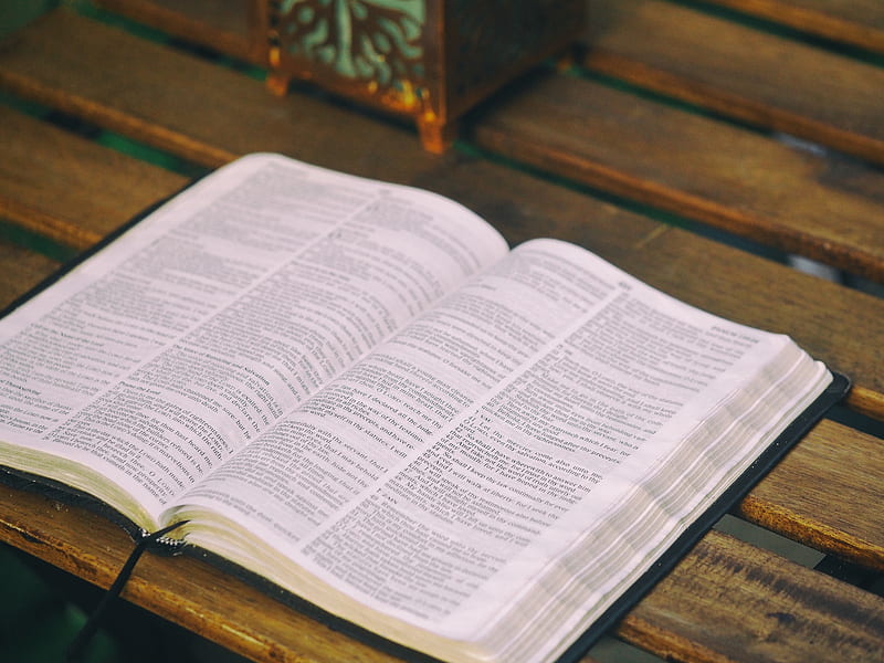 bible opened on table, HD wallpaper