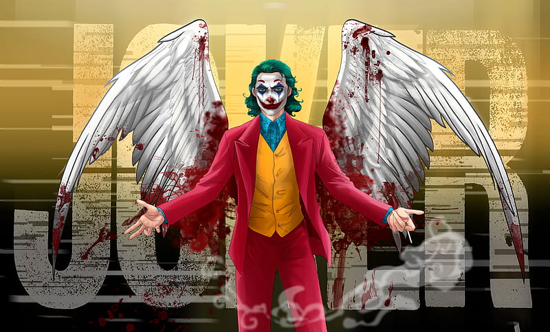 Joker with Bloody Wings, HD wallpaper