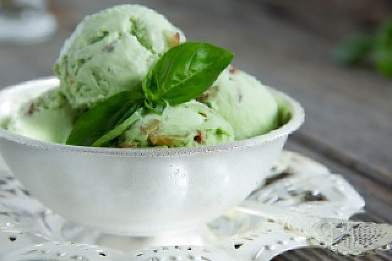 Ice Cream, yummy, dessert, pistachio, HD wallpaper