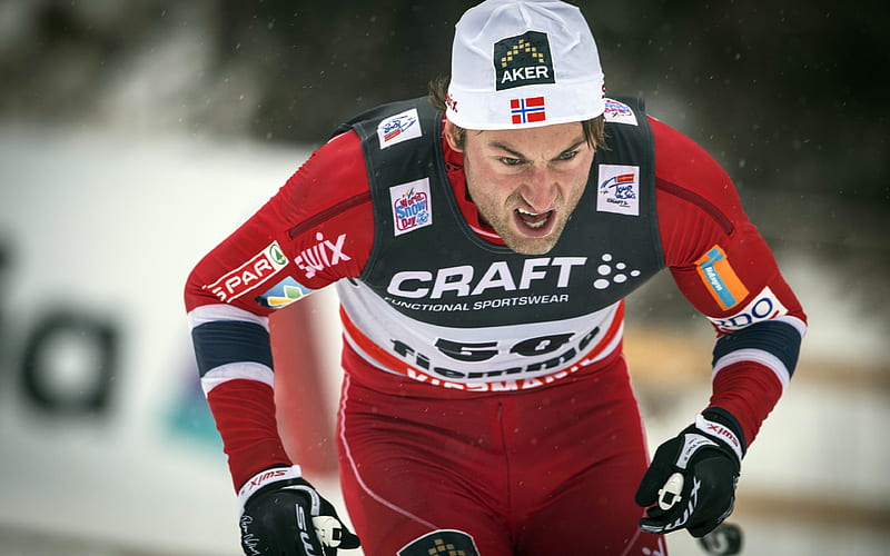 Petter Northug norwegian skier, cross-country, Olympic champion, HD wallpaper