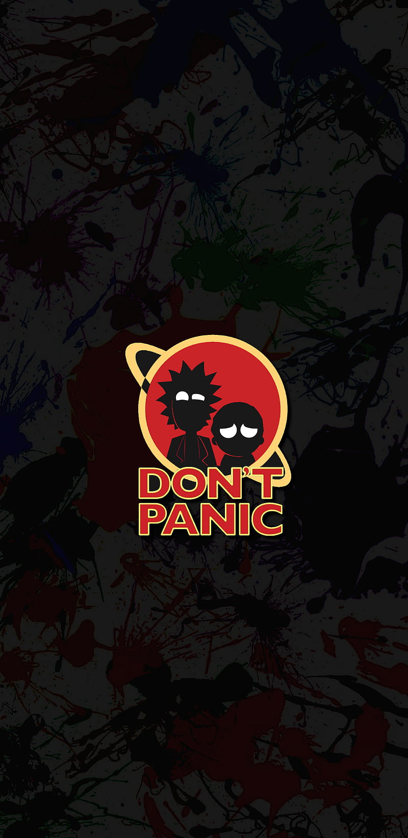 Rick Morty Panic cartoon, dark quotes, rick and morty, steamroom, HD phone wallpaper