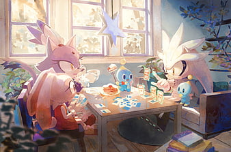 Imagem de Photo Sonic,Shadow,Amy Rose and Silver #132398246