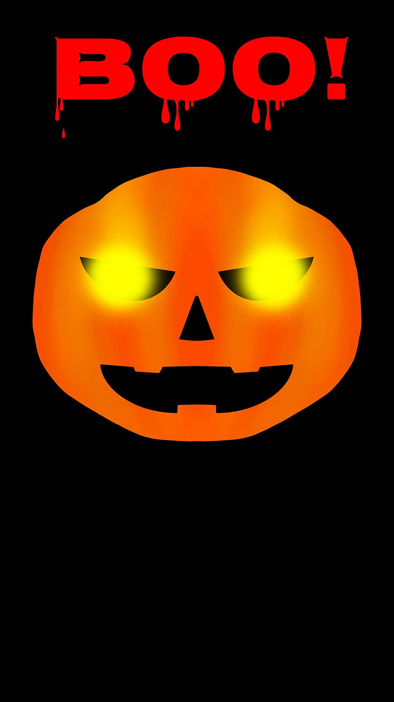 pumpkin boo, halloween, pumpkin, autumn, boo, celebrate, celebration, death, emoji, emotions, face, funny, horror night, orange, scary, smile, weekend, word, wordart, words, HD phone wallpaper
