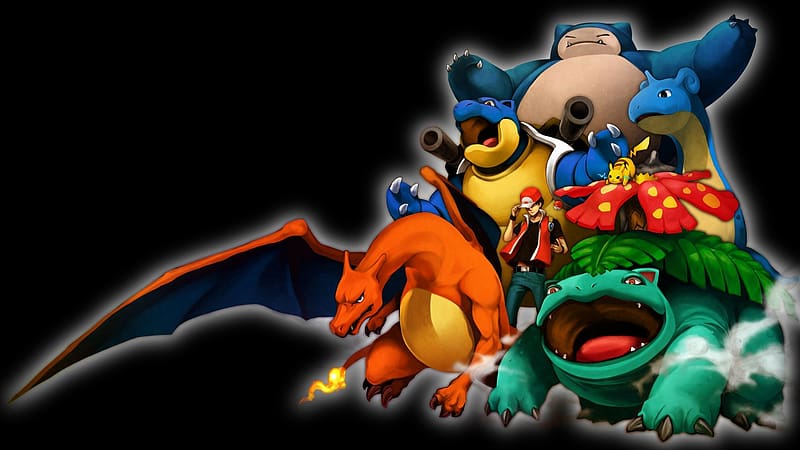 Pokémon, Pokemon: Red and Blue, Red (Pokémon), Charizard (Pokémon), Boy,  Pokeball, HD wallpaper