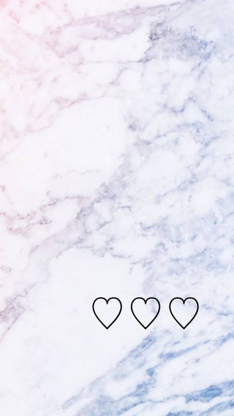 Marble background, cute, heart, HD mobile wallpaper