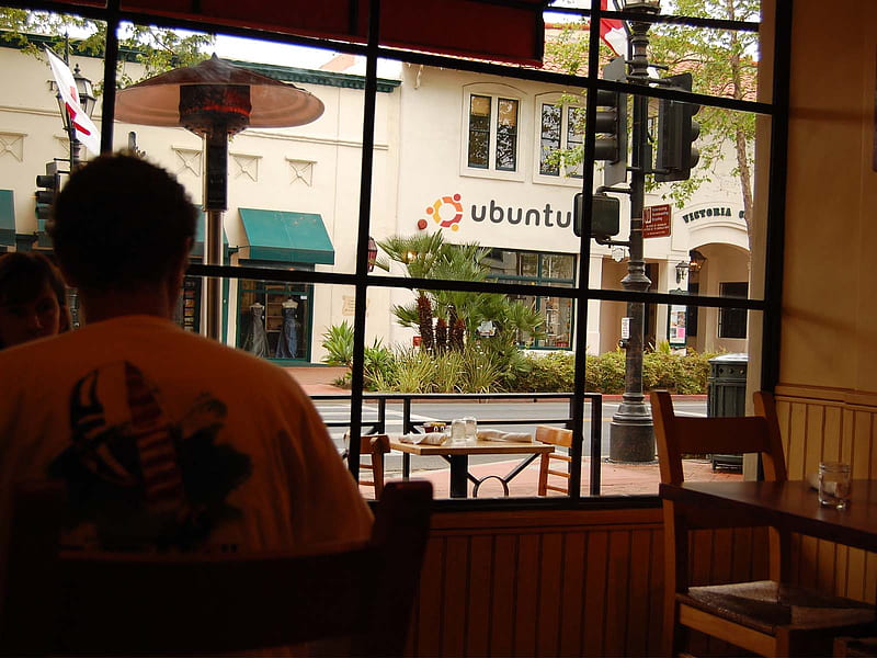 storefront, window, ubuntu, shops, store, coffee shop, street, HD wallpaper
