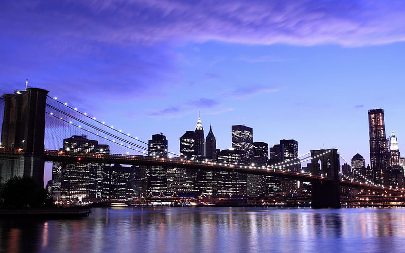 new york brooklyn bridge-city architecture, HD wallpaper