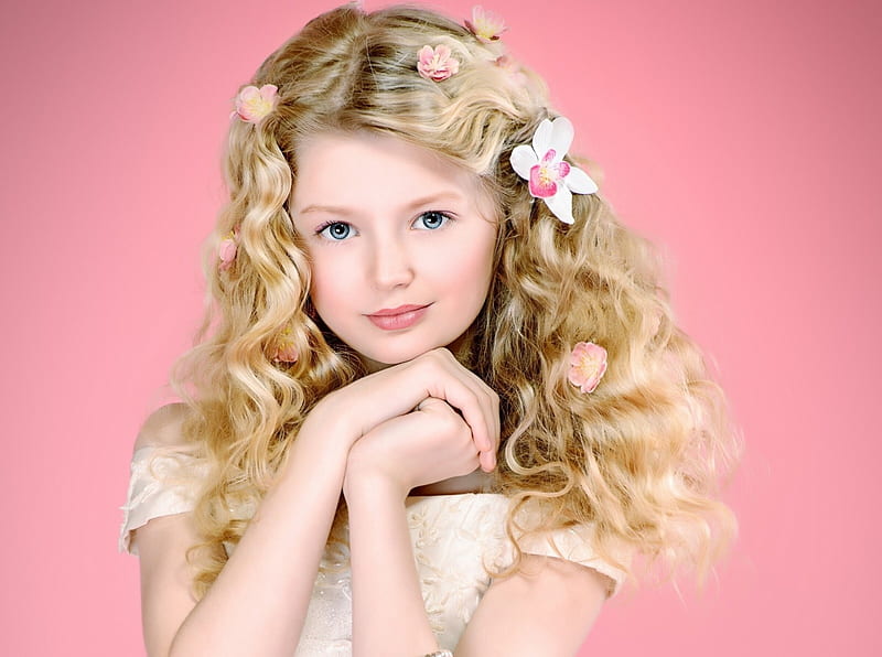 little girl, pretty, adorable, sightly, sweet, nice, beauty, face, child, bonny, lovely, pure, blonde, baby, cute, eyes, white, little, Nexus, bonito, dainty, kid, graphy, fair, Fun, people, pink, blue, Belle, comely, smile, studio, girl, childhood, HD wallpaper