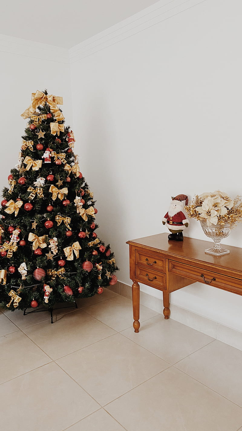 spruce, toys, santa, christmas, new year, decor, HD phone wallpaper