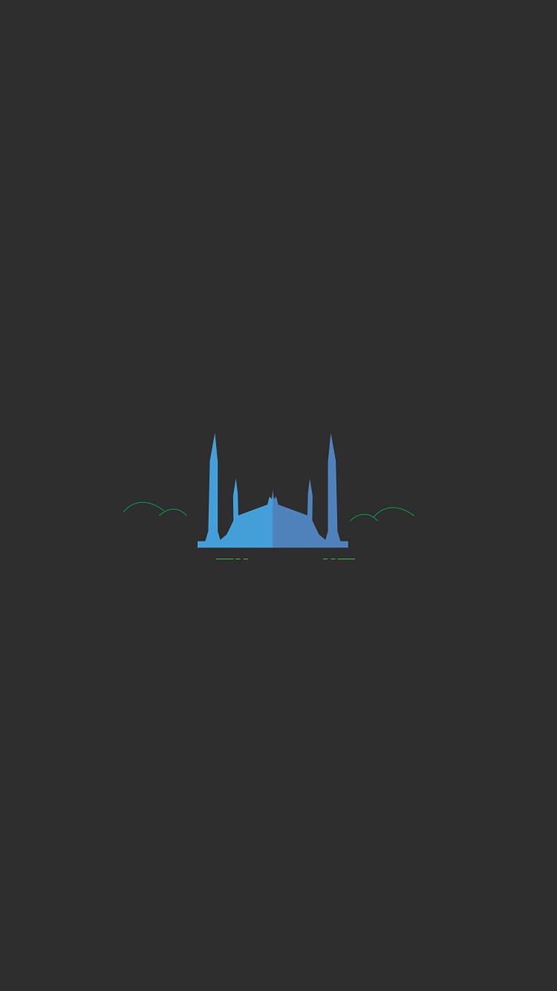 islamabad minimal, abstract, art, desenho, mosque, pakistan, HD phone wallpaper