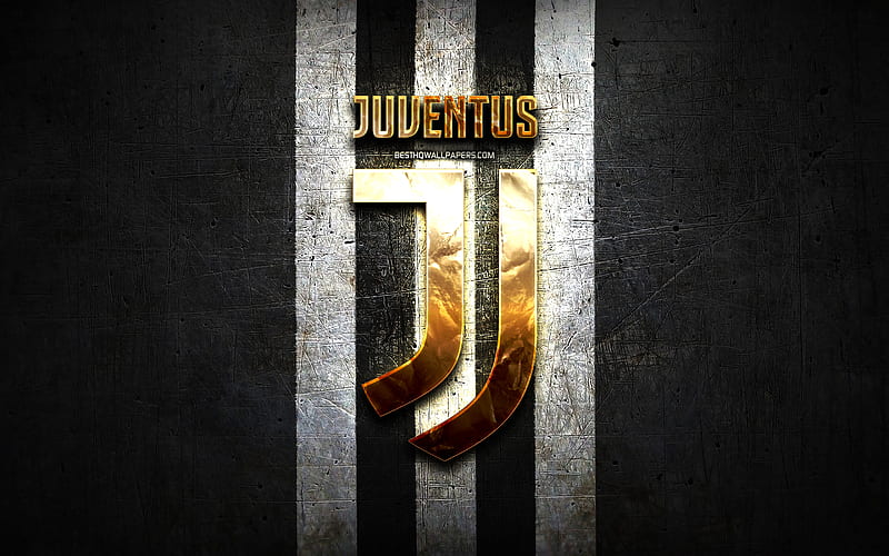 Juventus fc, logo dorado, serie a, de metal negro, fútbol, ​​juventus, club  de fútbol italiano, Fondo de pantalla HD | Peakpx