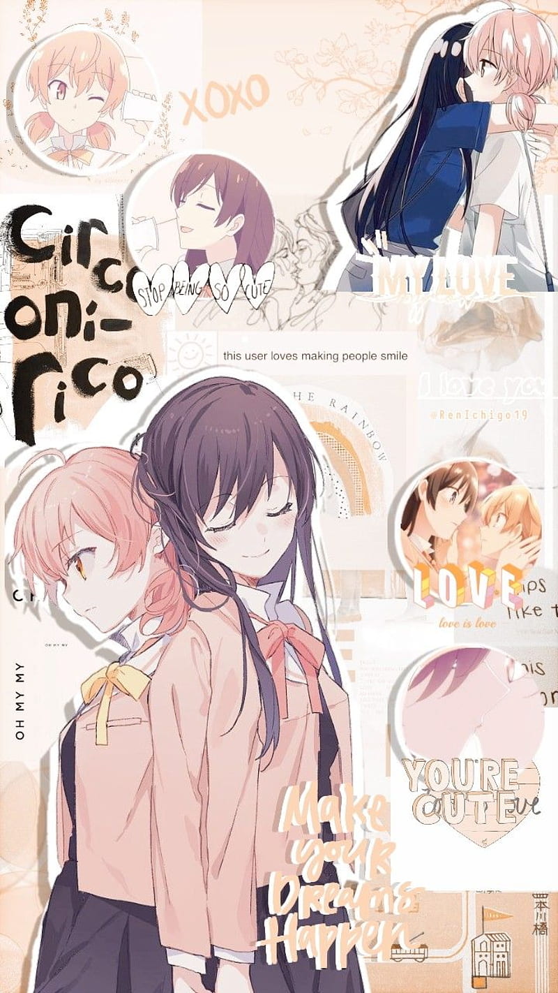 Yagate Kimi ni Naru. Casais românticos de anime, Casais lésbicos fofos, Anime, Bloom Into You Anime, HD phone wallpaper