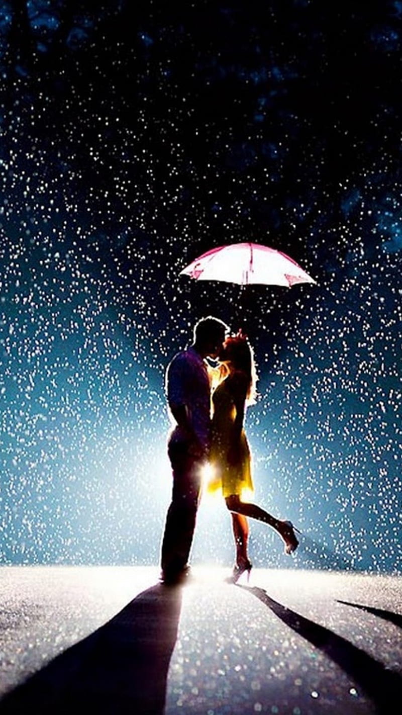Rainy Love, i love you, i love u, romantic, rain, couple in love, kiss,  couple, HD phone wallpaper | Peakpx