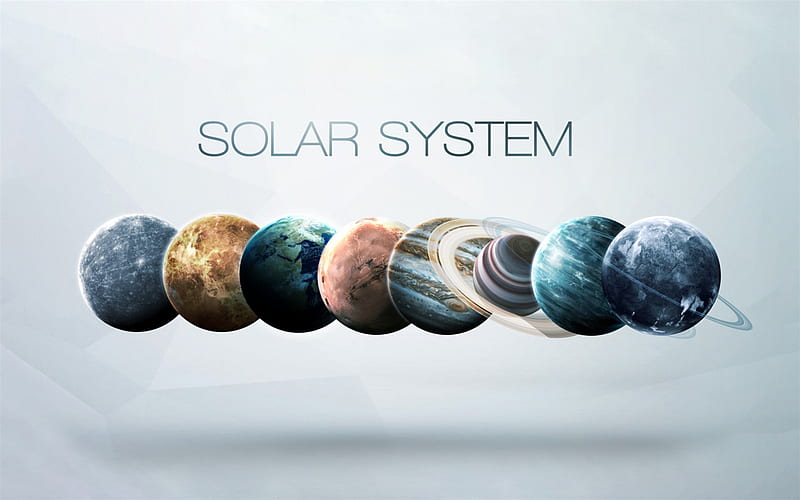 Planets of the solar system, planetary series, concepts, space, planets, Earth, Venus, Mars, Jupiter, Pluto, HD wallpaper