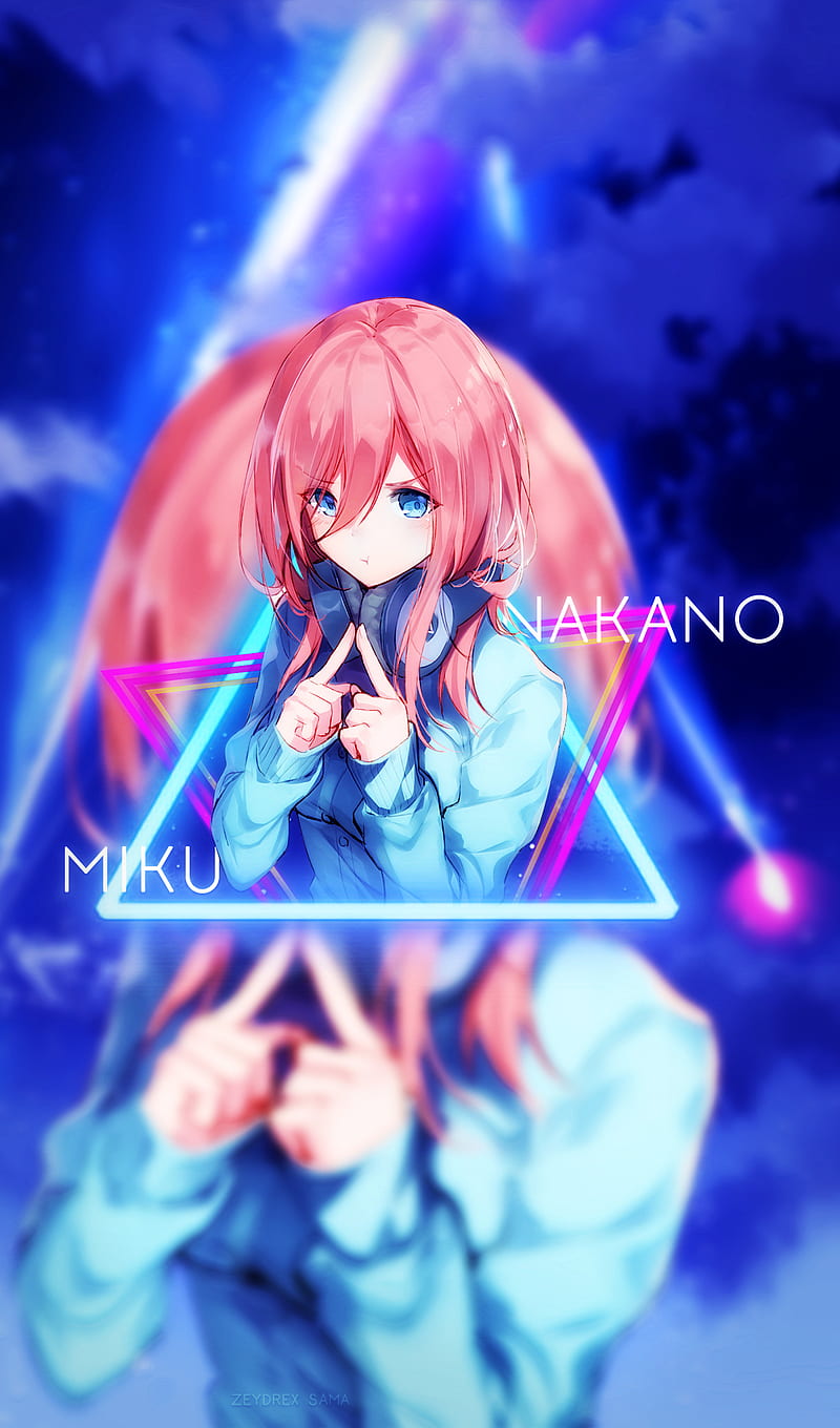 Miku Nakano Wallpaper for mobile phone, tablet, desktop computer and other  devices HD and 4K wallpapers.