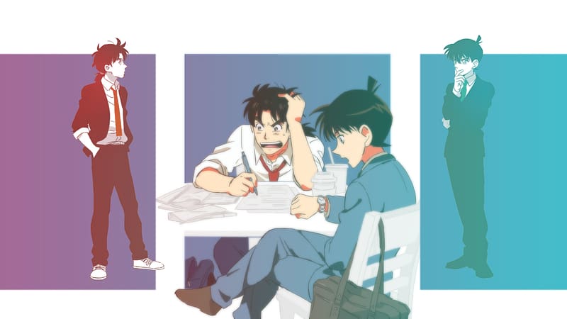 Anime, Crossover, Detective Conan, Shinichi Kudo, Kindaichi Shounen No Jikenbo, Hajime Kindaichi, HD wallpaper