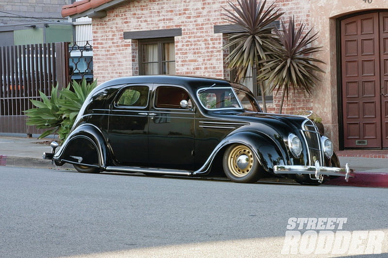 1935 DeSoto Airflow Sedan, Classic, Black, 1935, Mopar, HD wallpaper