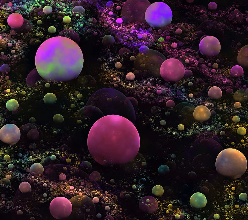 Sphere, 3d, abstract, ball, fractal, HD wallpaper