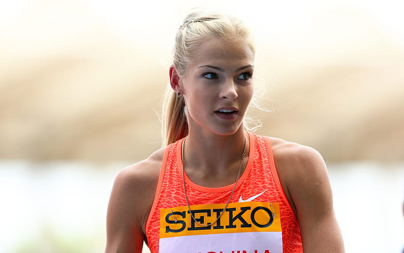 Darya Klishina, long jumps, track and field, Russian team, HD wallpaper