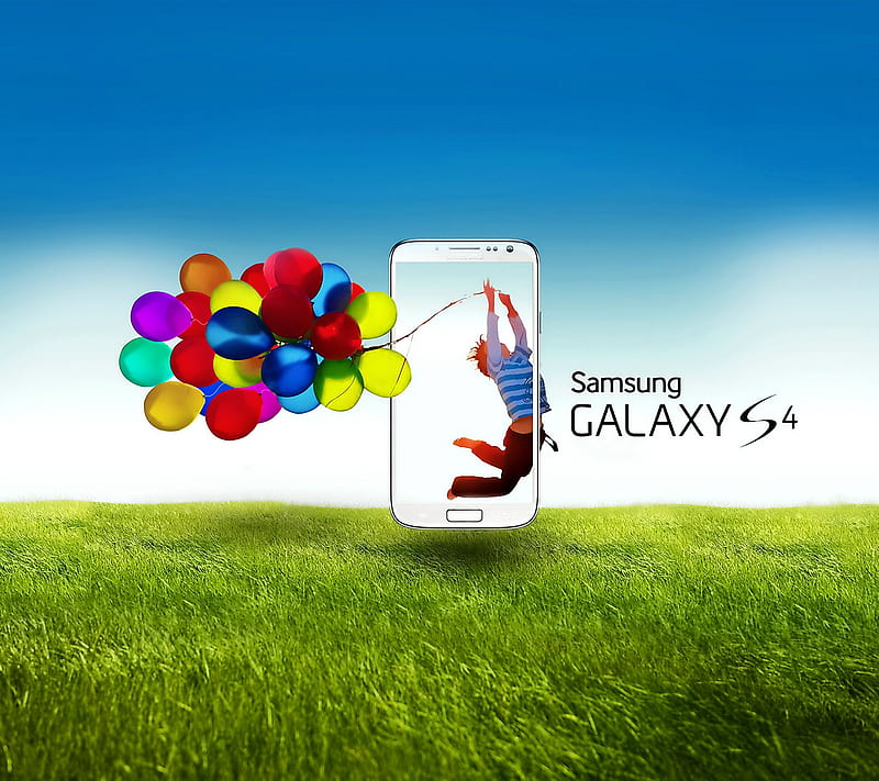 Galaxy S4, balloon, colorful, samsung, sky, HD wallpaper | Peakpx