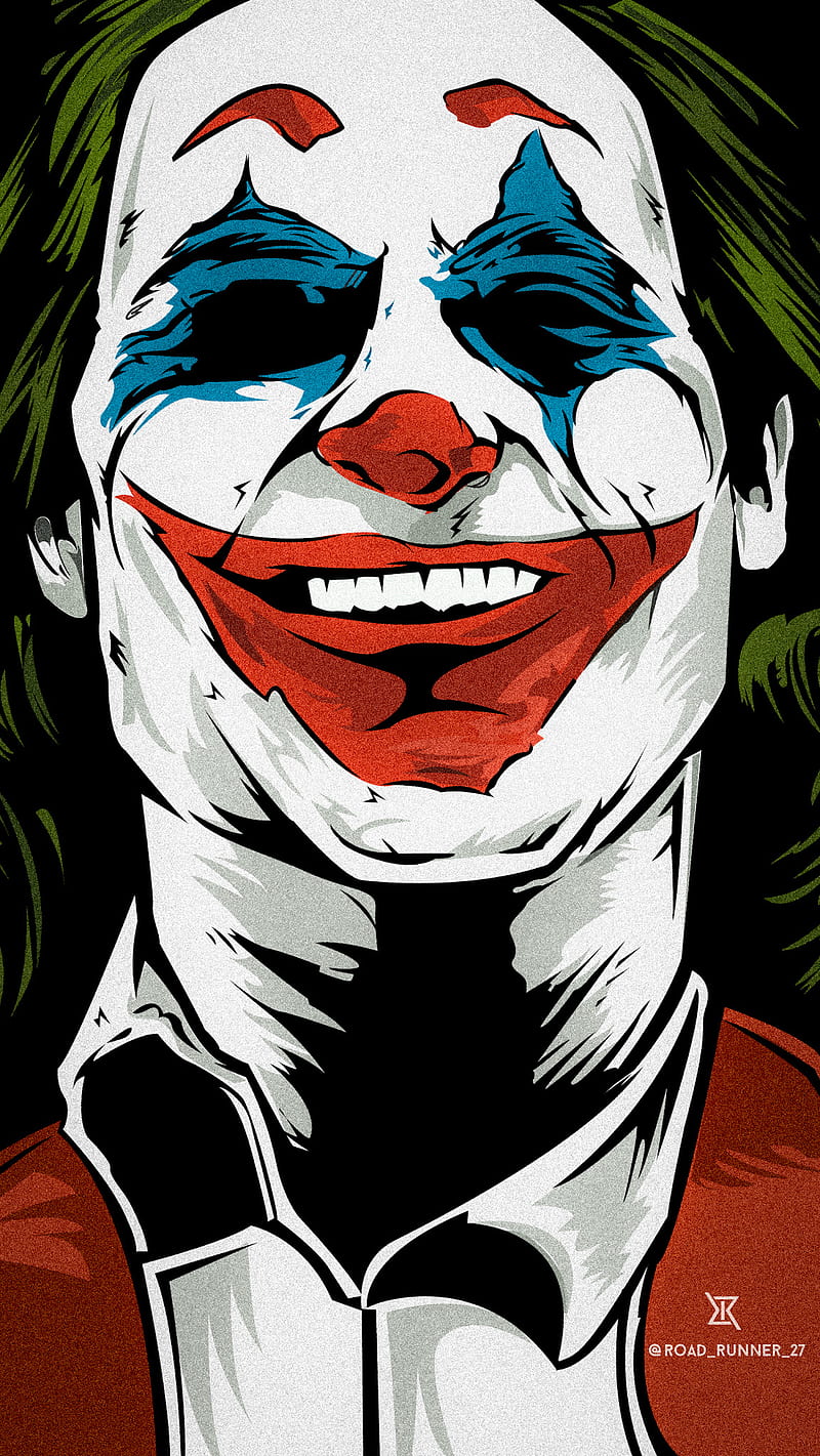 Joker, joaquin pheonix, dc, marvel, batman, superhero painting, chaos, HD phone wallpaper