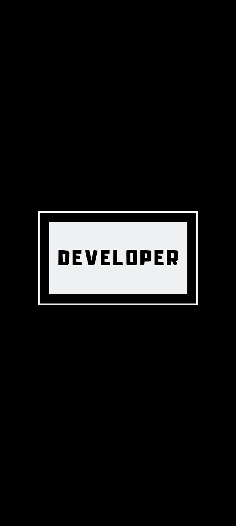 DEVELOPER WALPAPER, black, coding, developer, developing, programmer, programming, simple, technology, white, HD phone wallpaper