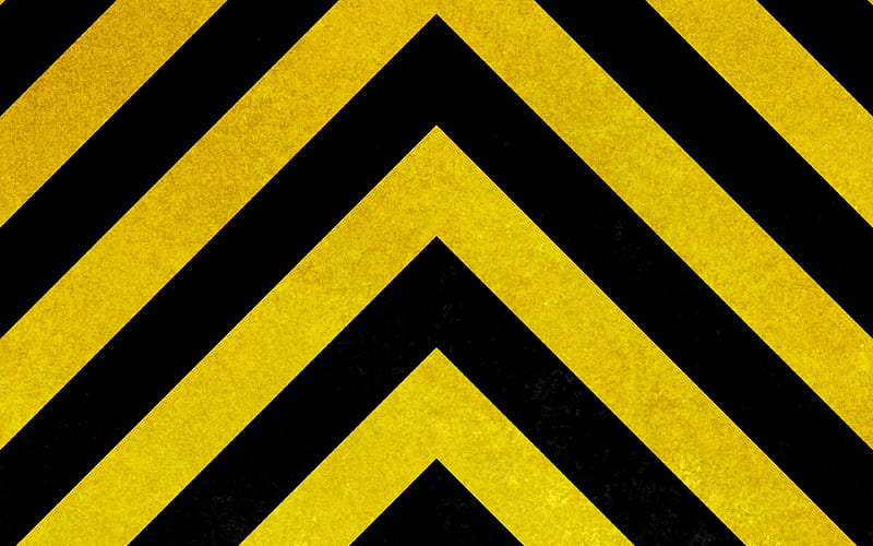 caution strips grunge, warning background, construction stripes, yellow background, yellow lines, warning tapes, HD wallpaper