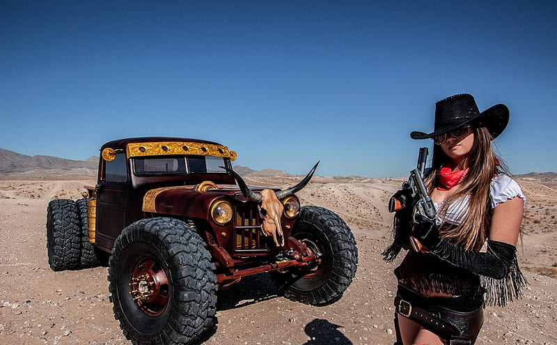 Gun Smoke -- Hauk Design ‘Hauk 45’ Jeep, Sand, Classic, Cowgirl, Outdoors, HD wallpaper