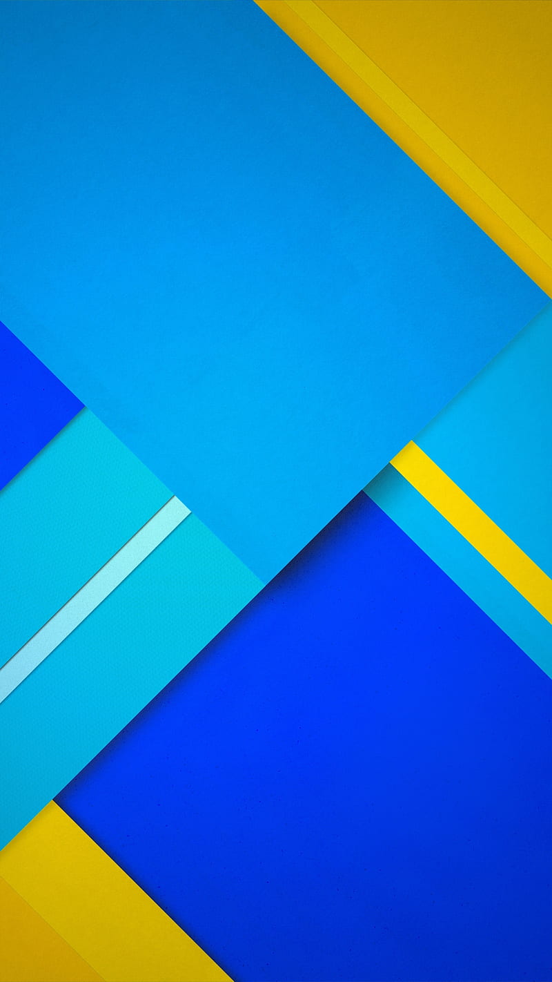 Material Design, simple, android, flat, blue, yellow, background, patterns,  abstract, HD phone wallpaper | Peakpx