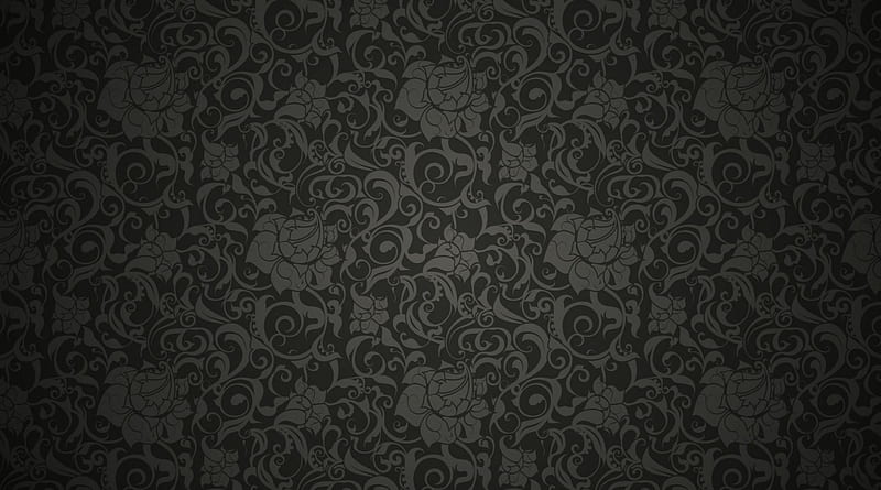 Seamless Floral Pattern, pattern, seamless, dark, graphics, floral, HD wallpaper