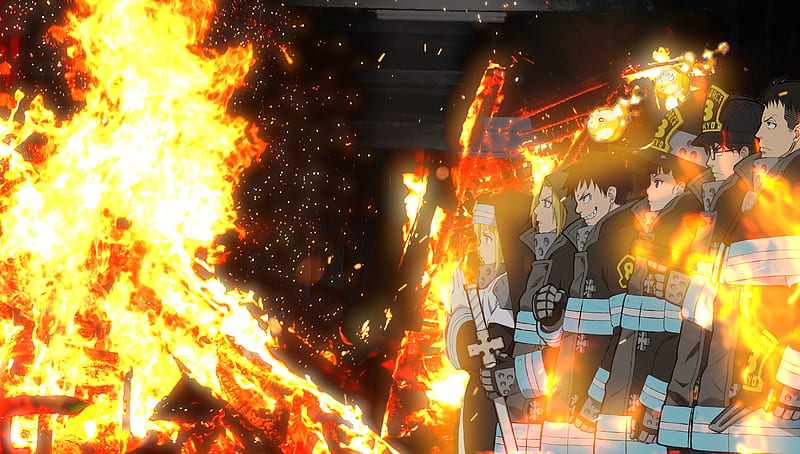 Anime, Fire Force, Arthur Boyle, Fire, Maki Oze, Takehisa Hinawa, Tamaki  Kotatsu, HD wallpaper | Peakpx