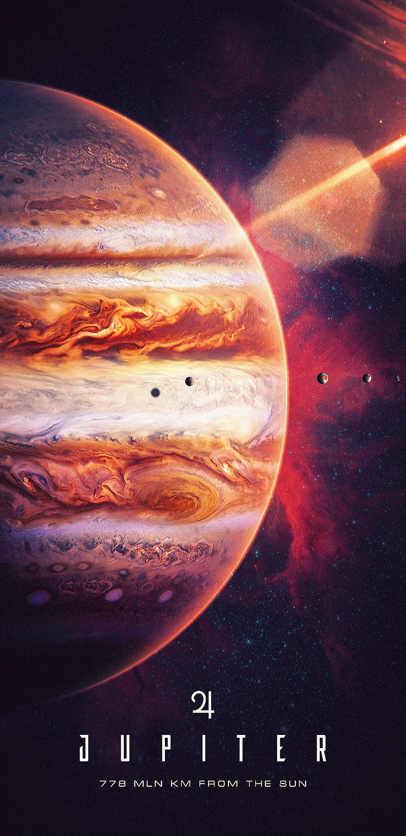 Jupiter, cosmos, planet, HD phone wallpaper