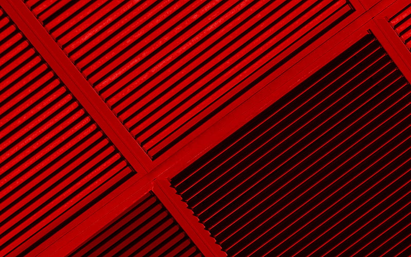 red lines, material design, red squares, creative, geometric shapes, lollipop, lines, red material design, strips, geometry, red backgrounds, HD wallpaper