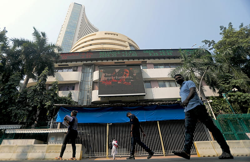 Indian shares close flat as banks offset losses in IT, Bombay Stock Exchange, HD wallpaper