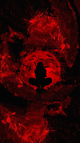 Itachi Uchiha Akatsuki 4K vermelho sakura Wallpaper Estação SyanArt