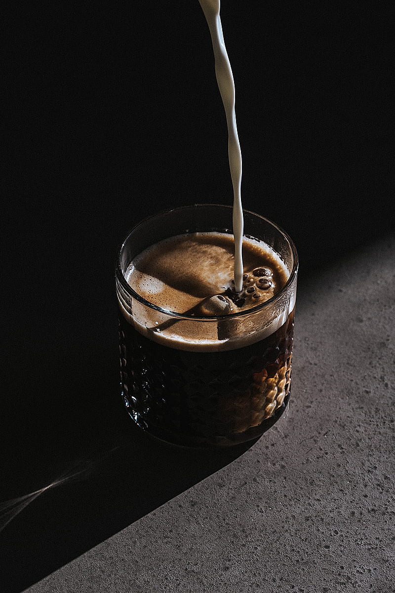 coffee, milk, drink, glass, HD phone wallpaper