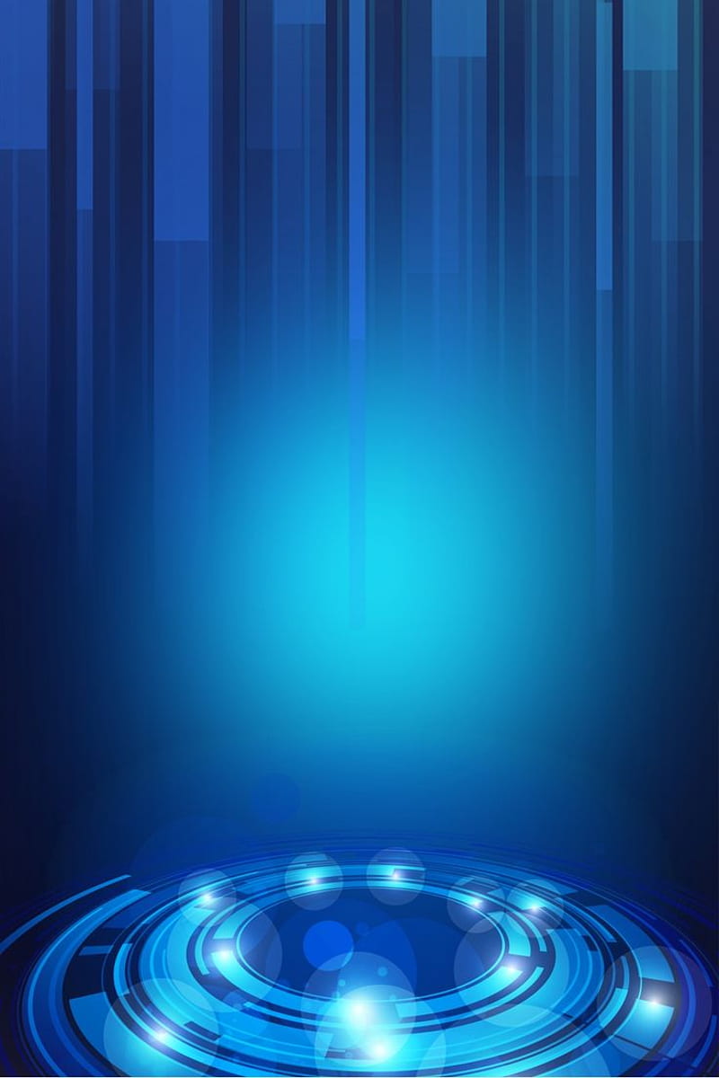Blue Minimalistic Technology Poster Background. Technology posters, Bright colors art, Light background, HD phone wallpaper