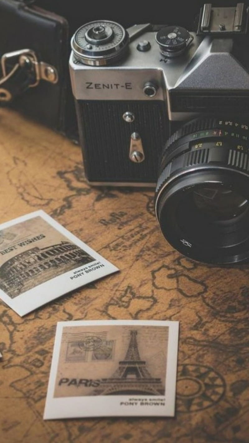 Camera Map, cameras, old, graphy, technology, HD phone wallpaper