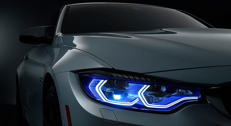 2015 BMW M4 Iconic Lights Concept OLED - Headlight , car, HD wallpaper