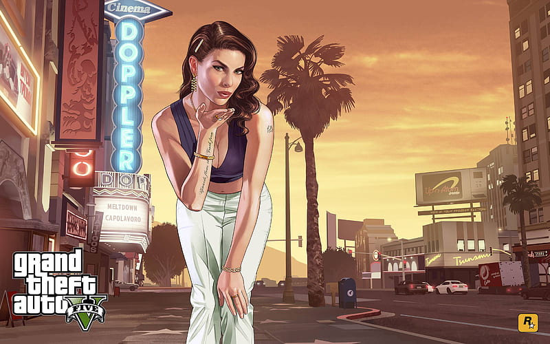 Gta 5 Loading Girl, Games, , , Background, and, GTA 5 Money, HD wallpaper