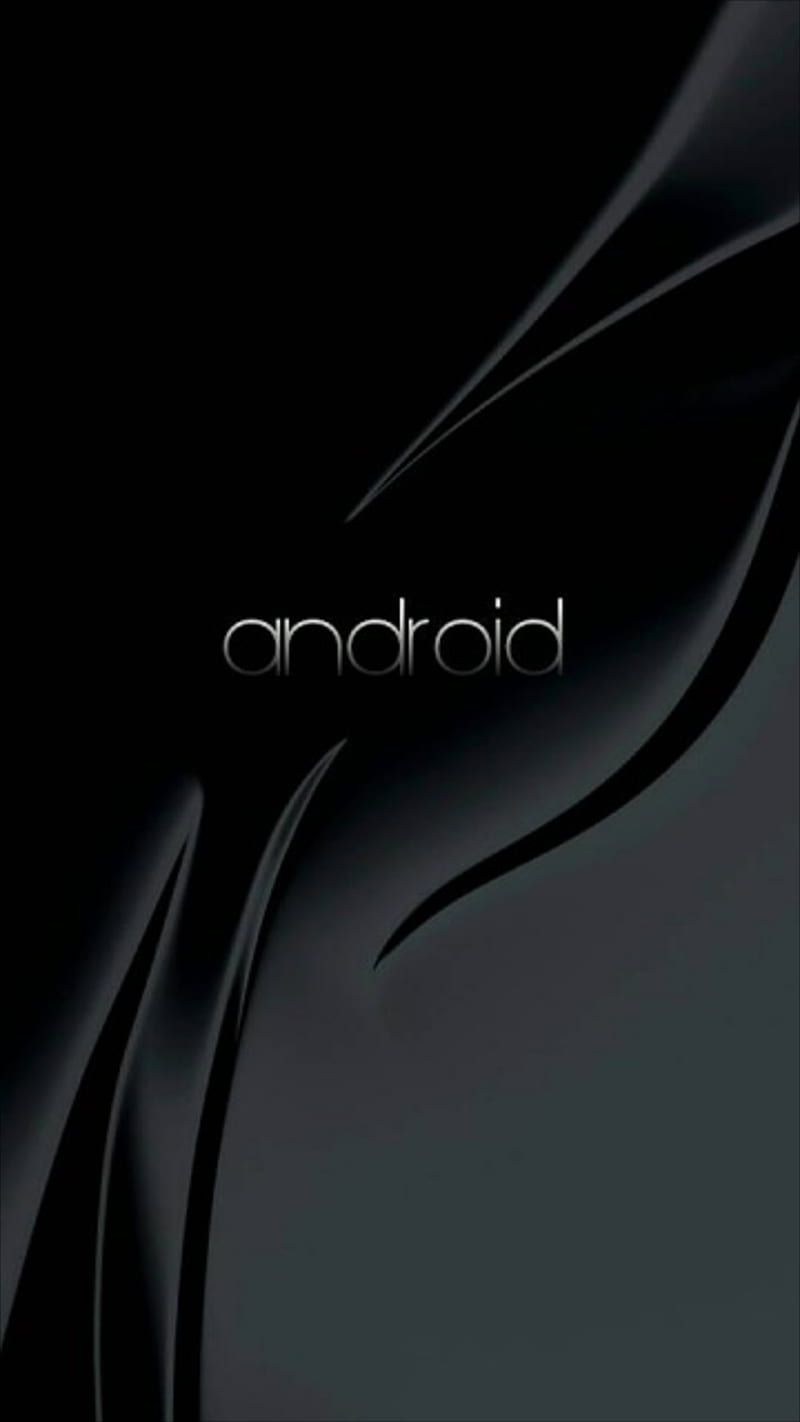 Android, logo, abstract, logos, black, HD phone wallpaper