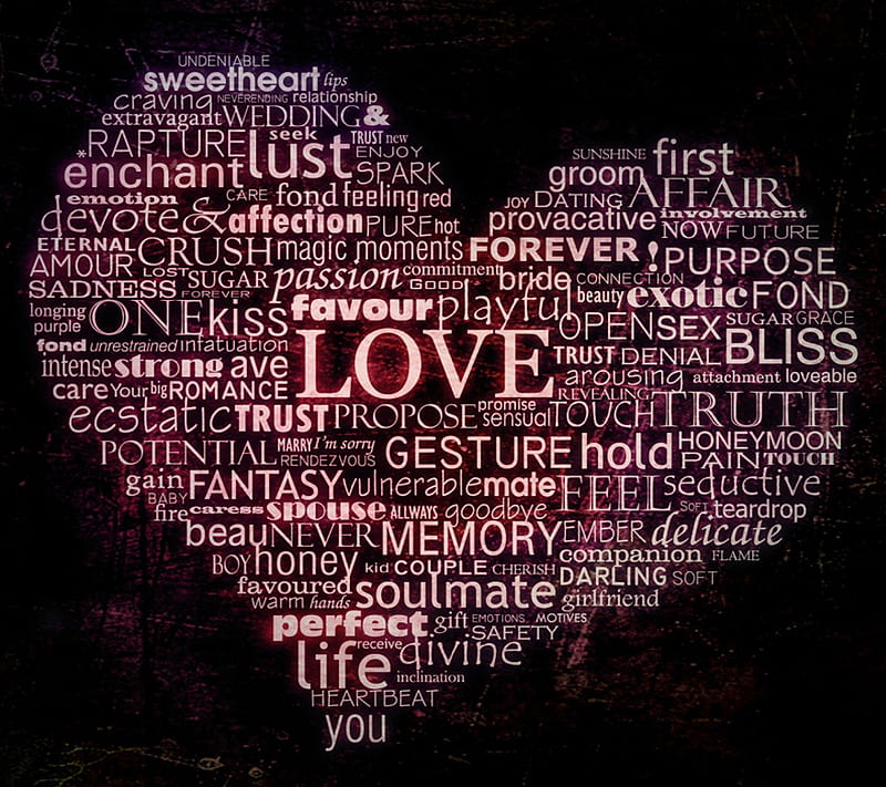 Love Words, crush, fantasy, heart, life, love, prefect, sayings, soulmate, words, HD wallpaper