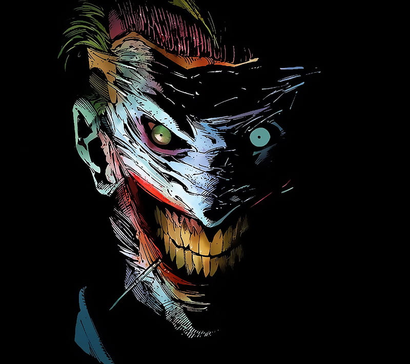 Joker, anime, batman, smile, HD wallpaper